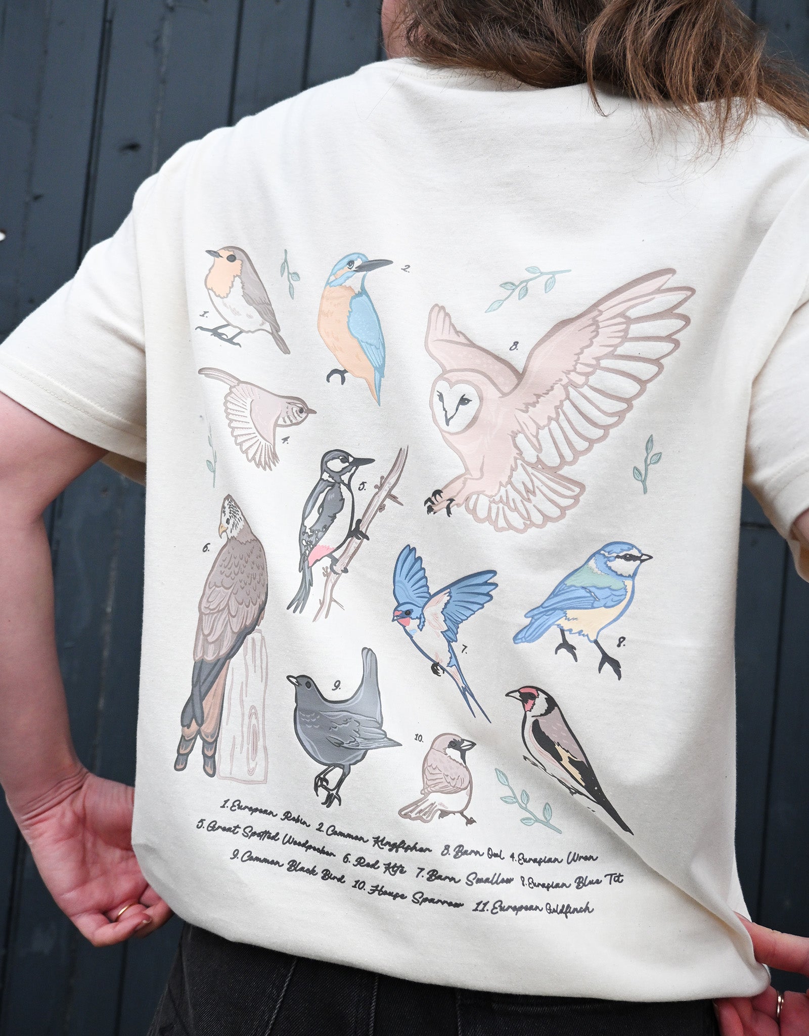 British Birds Printed Unisex T-Shirt