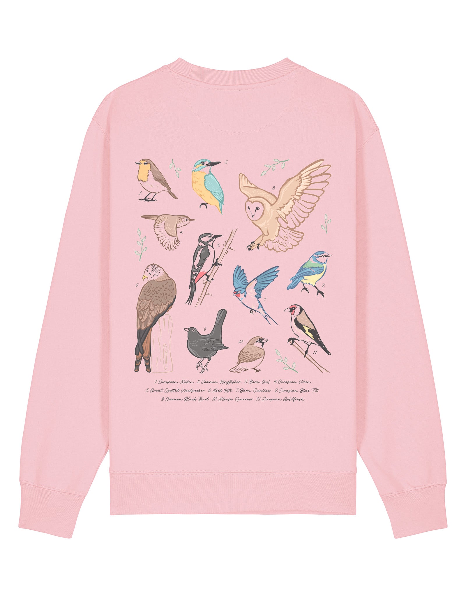 British Birds Printed Unisex Sweatshirt