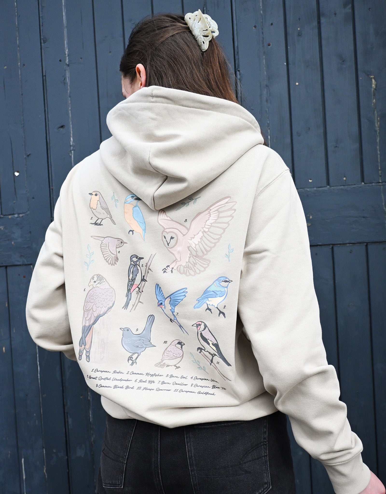 British Birds Printed Unisex Hoodie