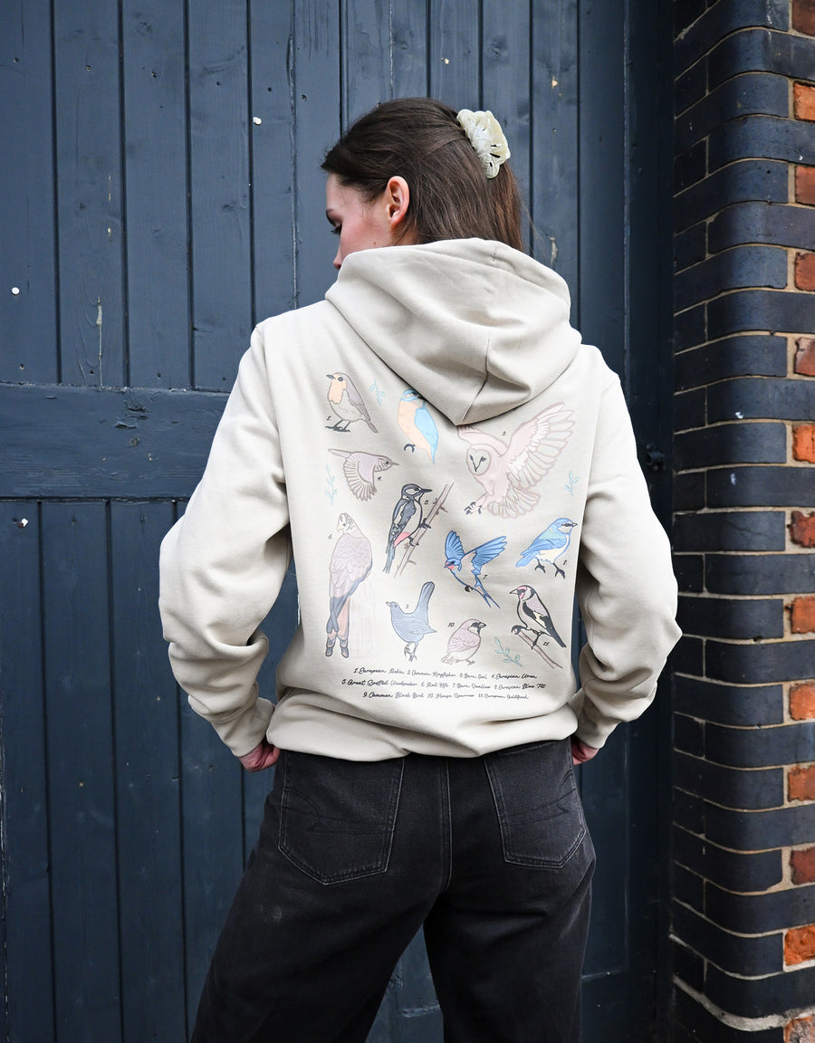 British Birds Printed Unisex Hoodie