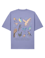 British Birds Printed Unisex Oversized Tee