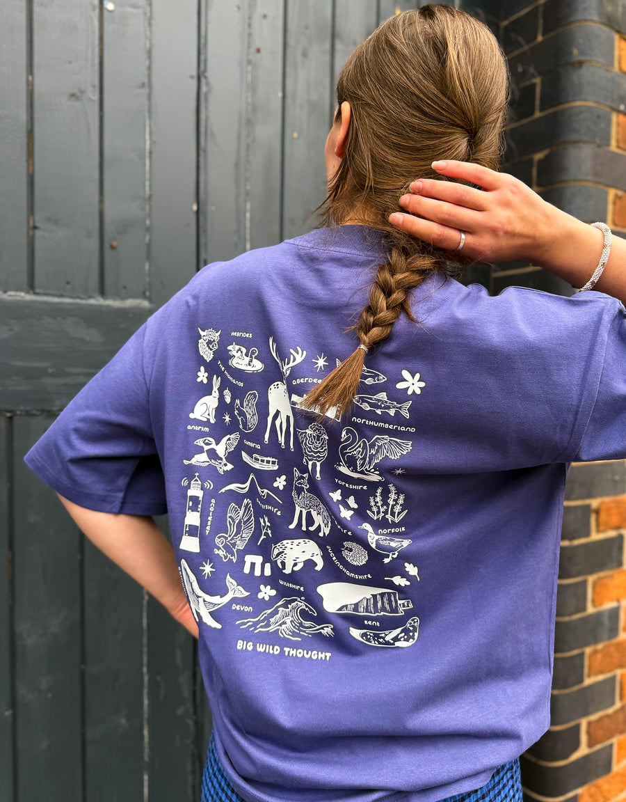 All Things British Printed Unisex Oversized Tee