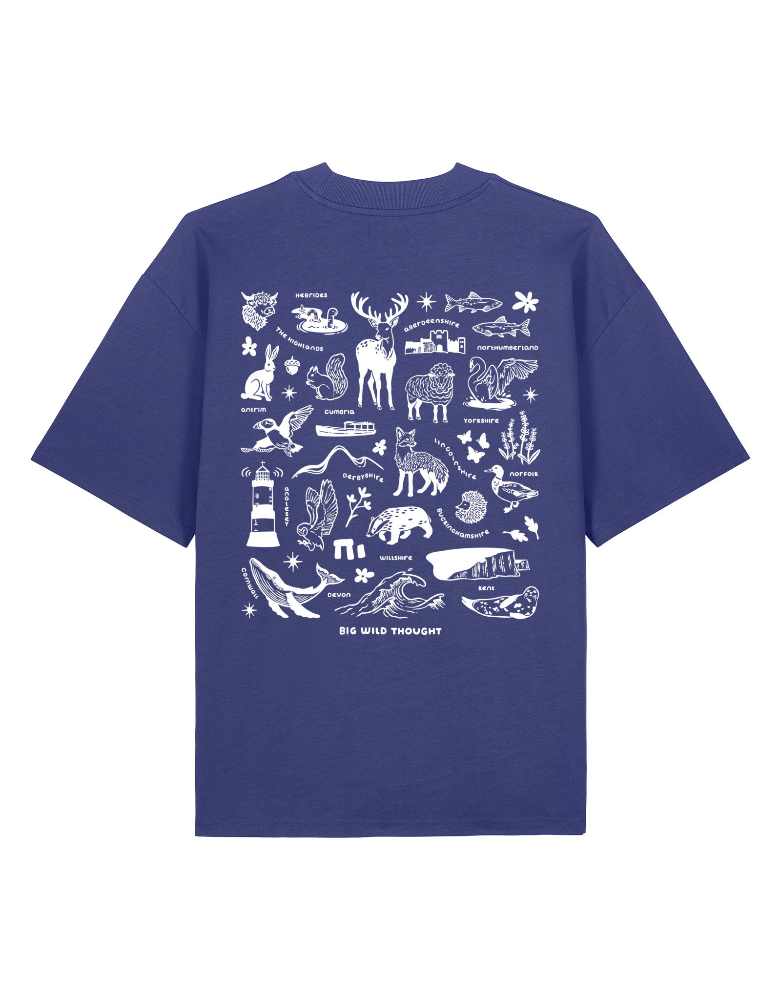 All Things British Printed Unisex Oversized Tee