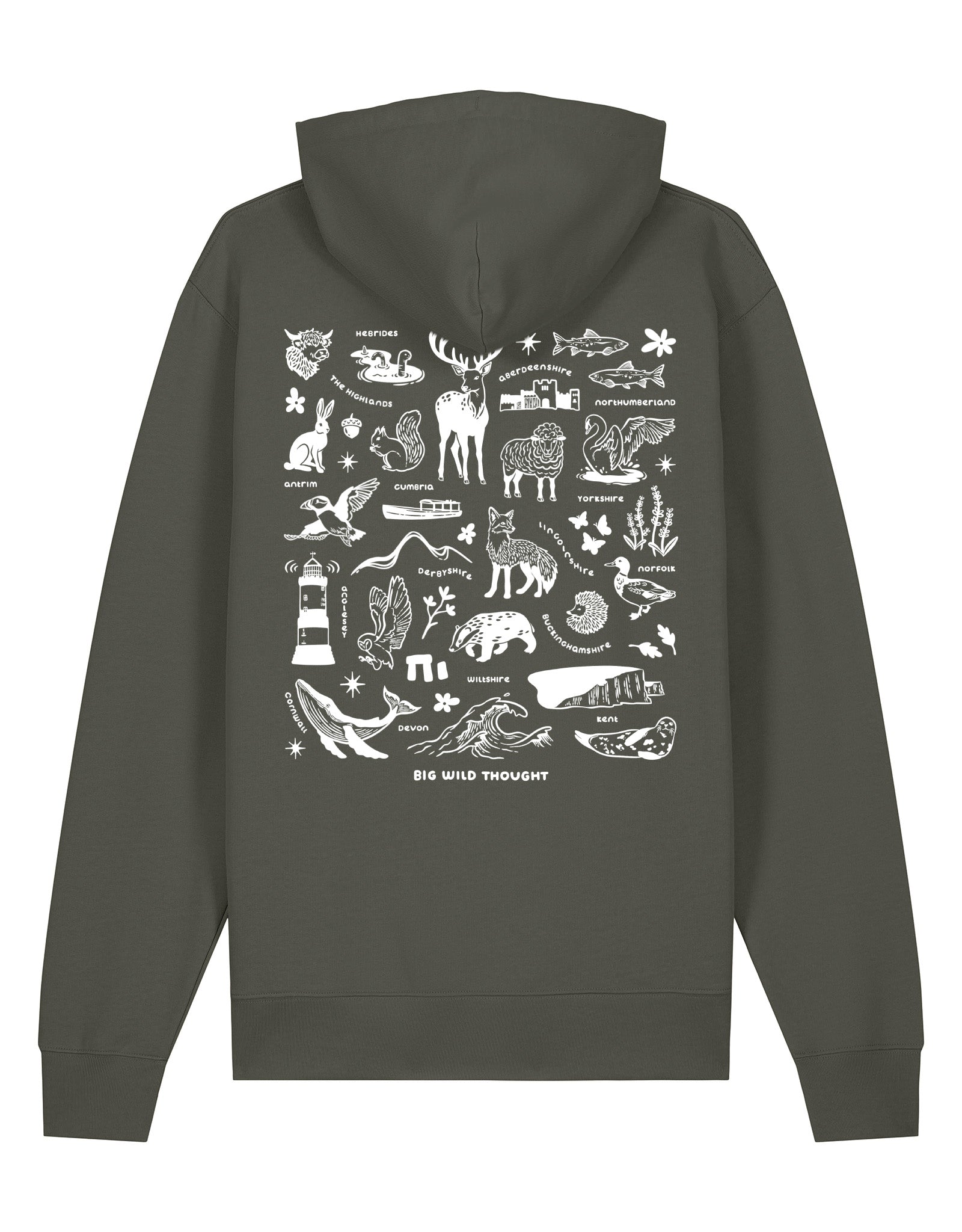 All Things British Printed Unisex Hoodie
