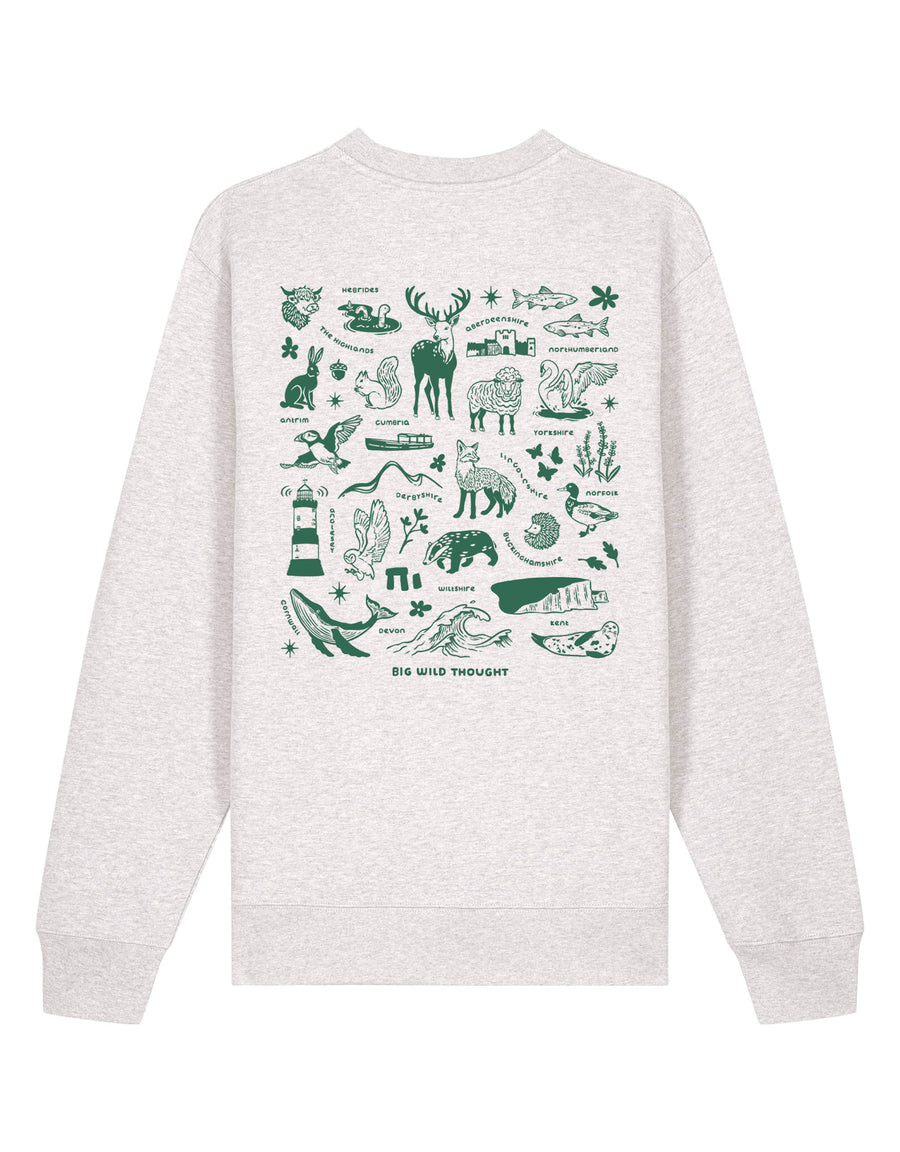 All Things British Printed Unisex Sweatshirt