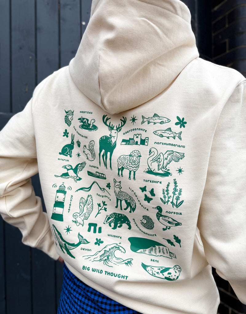 All Things British Printed Unisex Hoodie