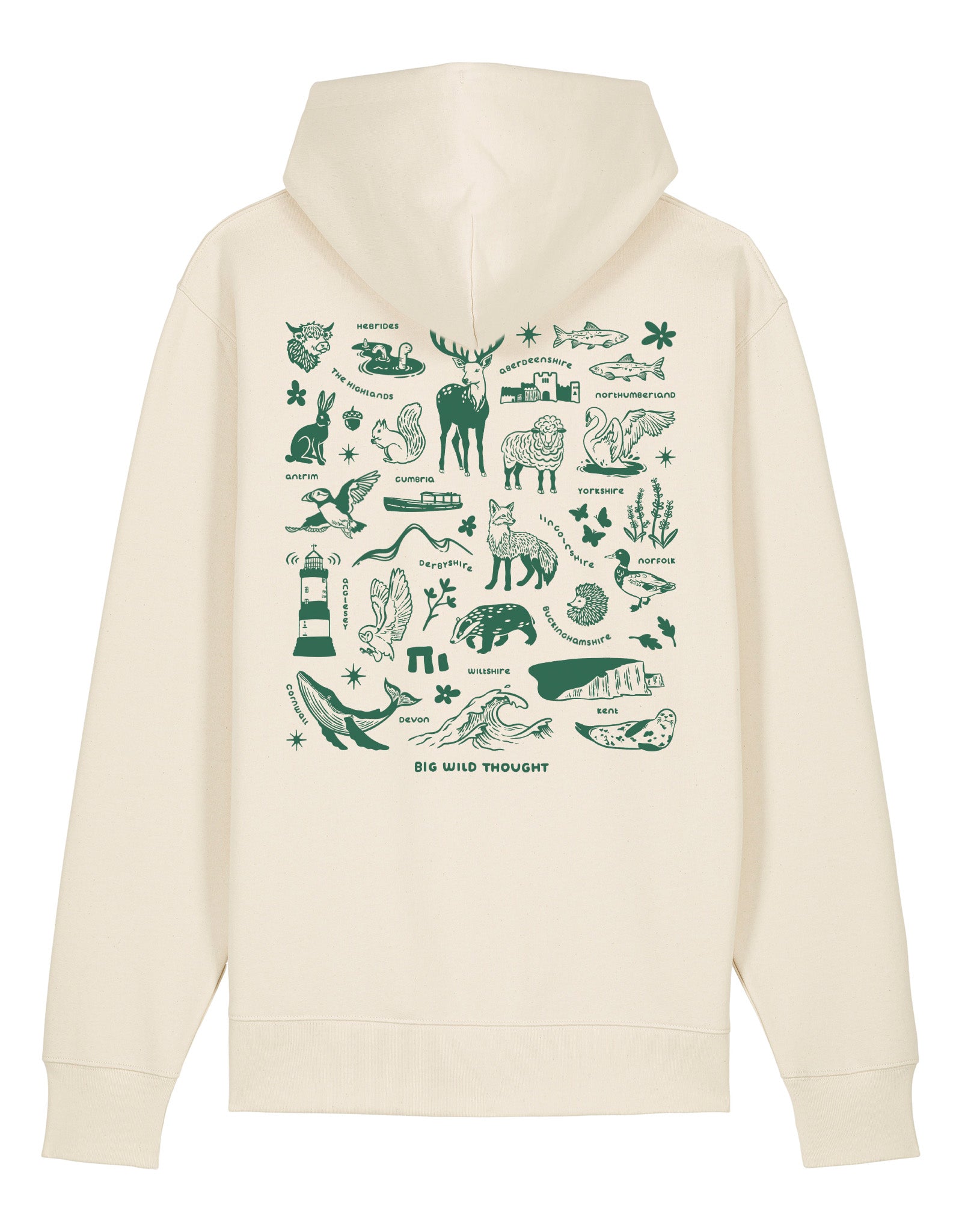 All Things British Printed Unisex Hoodie