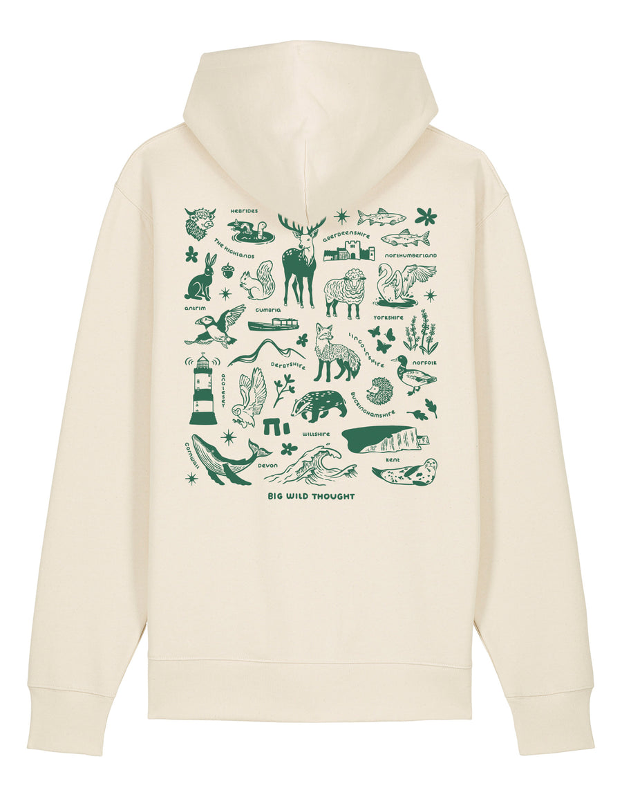 All Things British Printed Unisex Hoodie