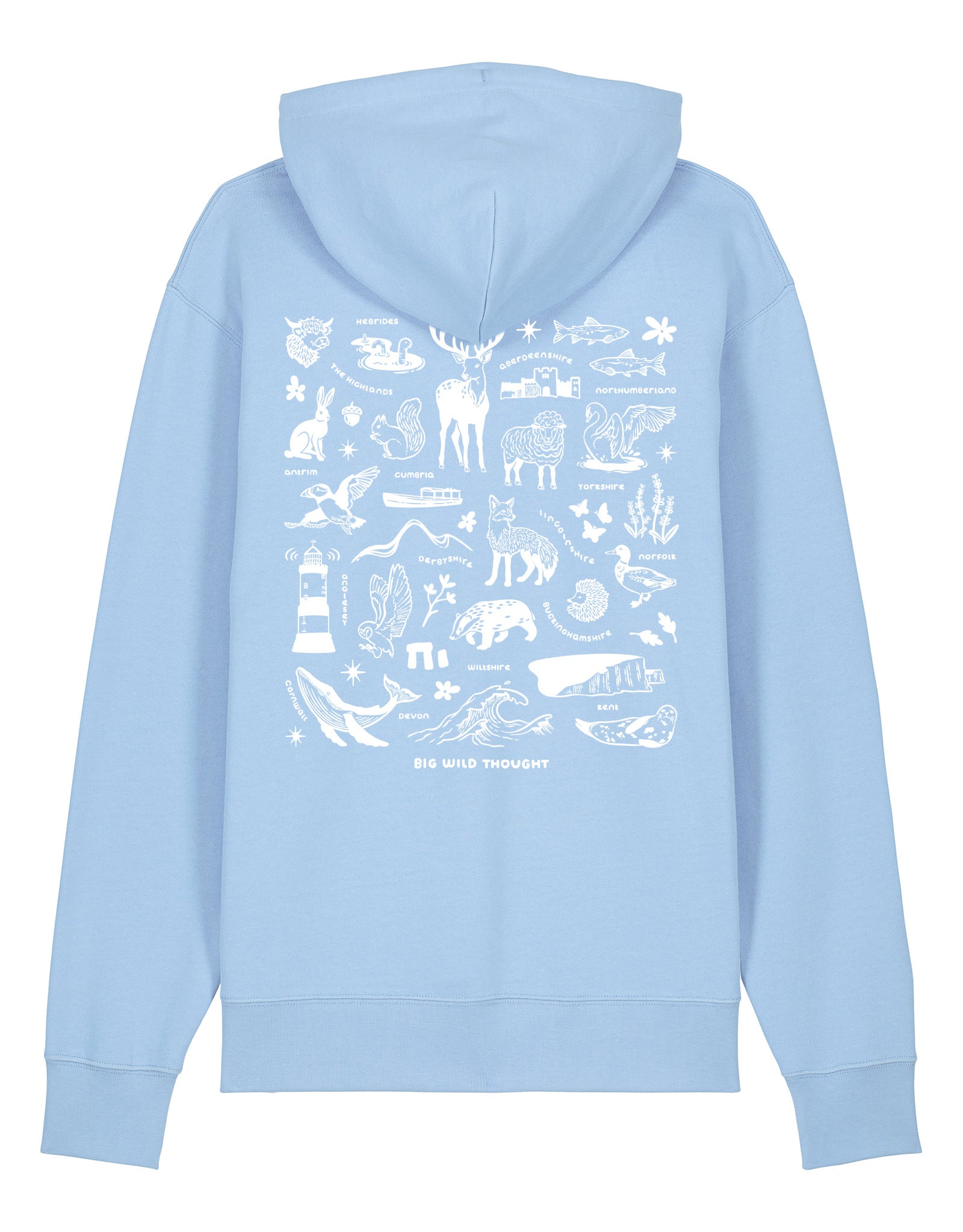 All Things British Printed Unisex Hoodie