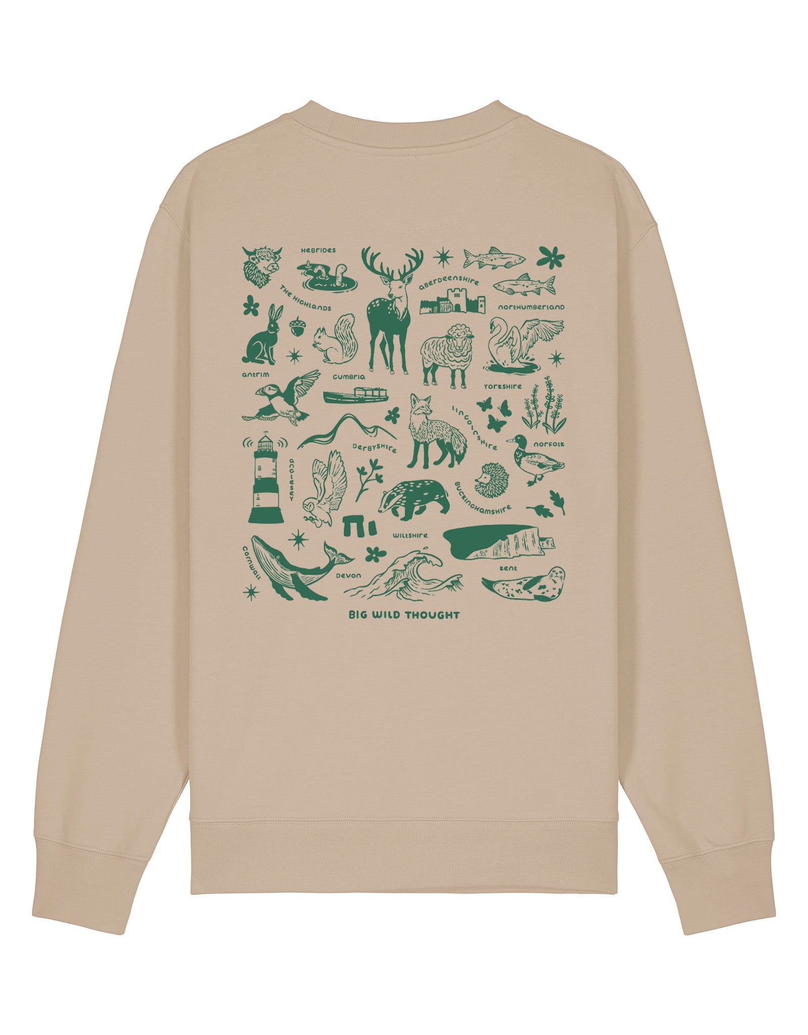 All Things British Printed Unisex Sweatshirt