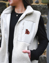 Brown Bear Recycled Polyester Fleece Gilet
