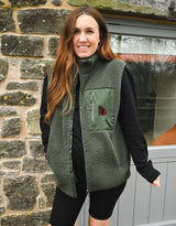 Brown Bear Recycled Polyester Fleece Gilet