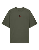 Brown Bear Embroidered Unisex Oversized Tee