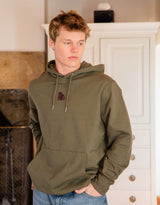 Brown Bear Embroidered Unisex Hoodie