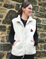 Brown Bear Recycled Polyester Fleece Gilet