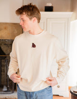 Brown Bear Embroidered Unisex Sweatshirt