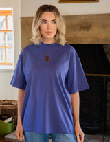 Brown Bear Embroidered Unisex Oversized Tee