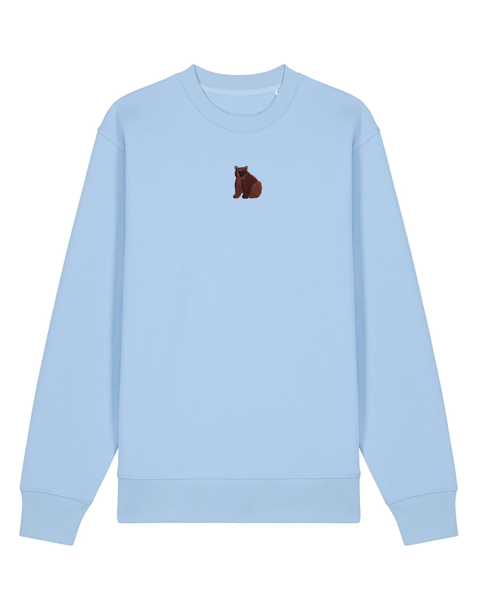 Brown Bear Embroidered Unisex Sweatshirt