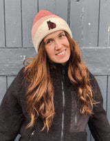 Brown Bear Embroidered Tonal Beanie