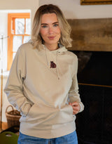 Brown Bear Embroidered Unisex Hoodie