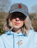 Brown Bear Embroidered Vintage Cap