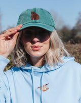 Brown Bear Embroidered Vintage Cap