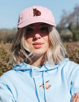 Brown Bear Embroidered Vintage Cap