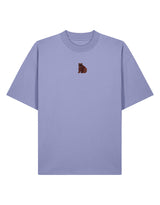 Brown Bear Embroidered Unisex Oversized Tee