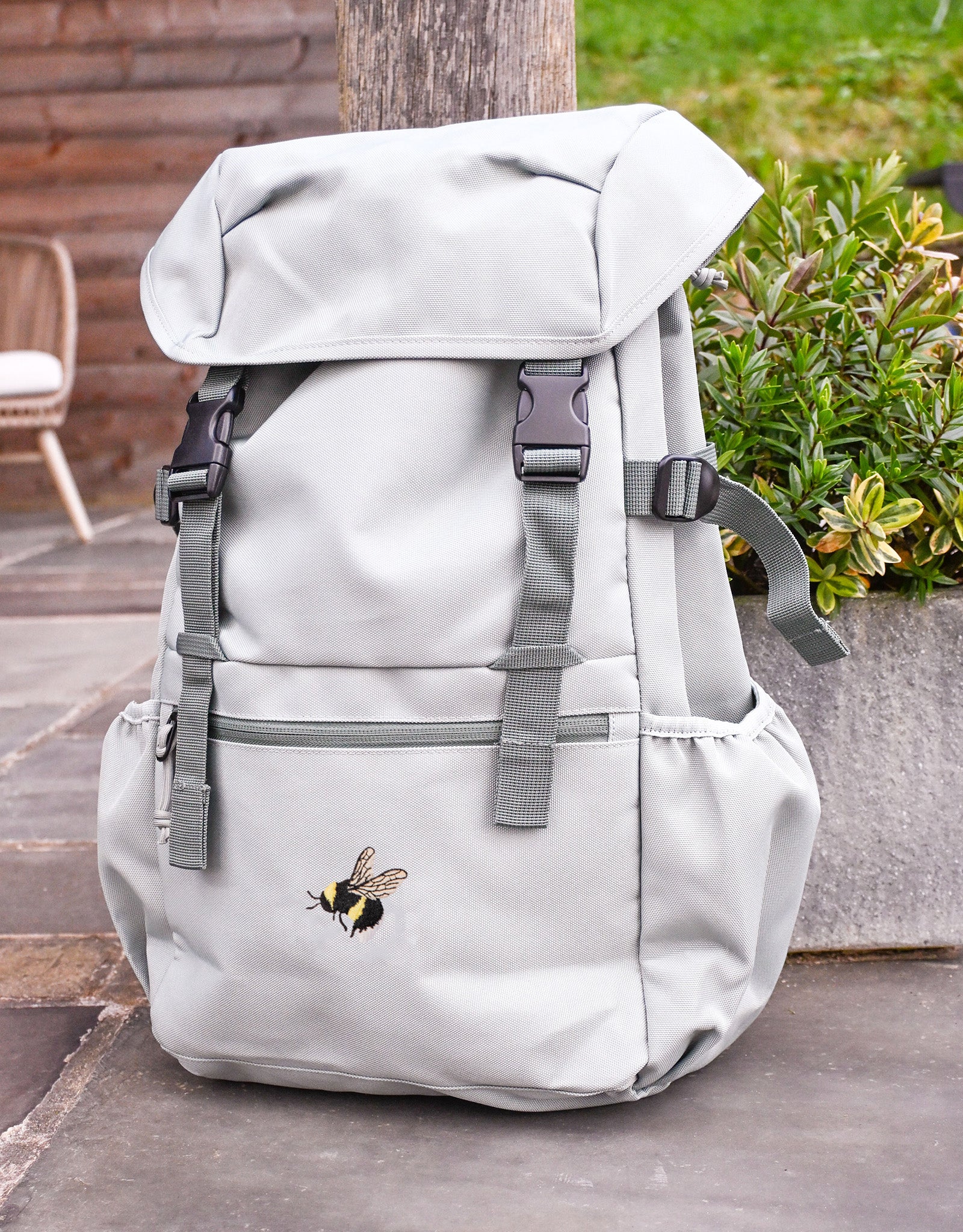 Bumblebee Embroidered Recycled Rucksack