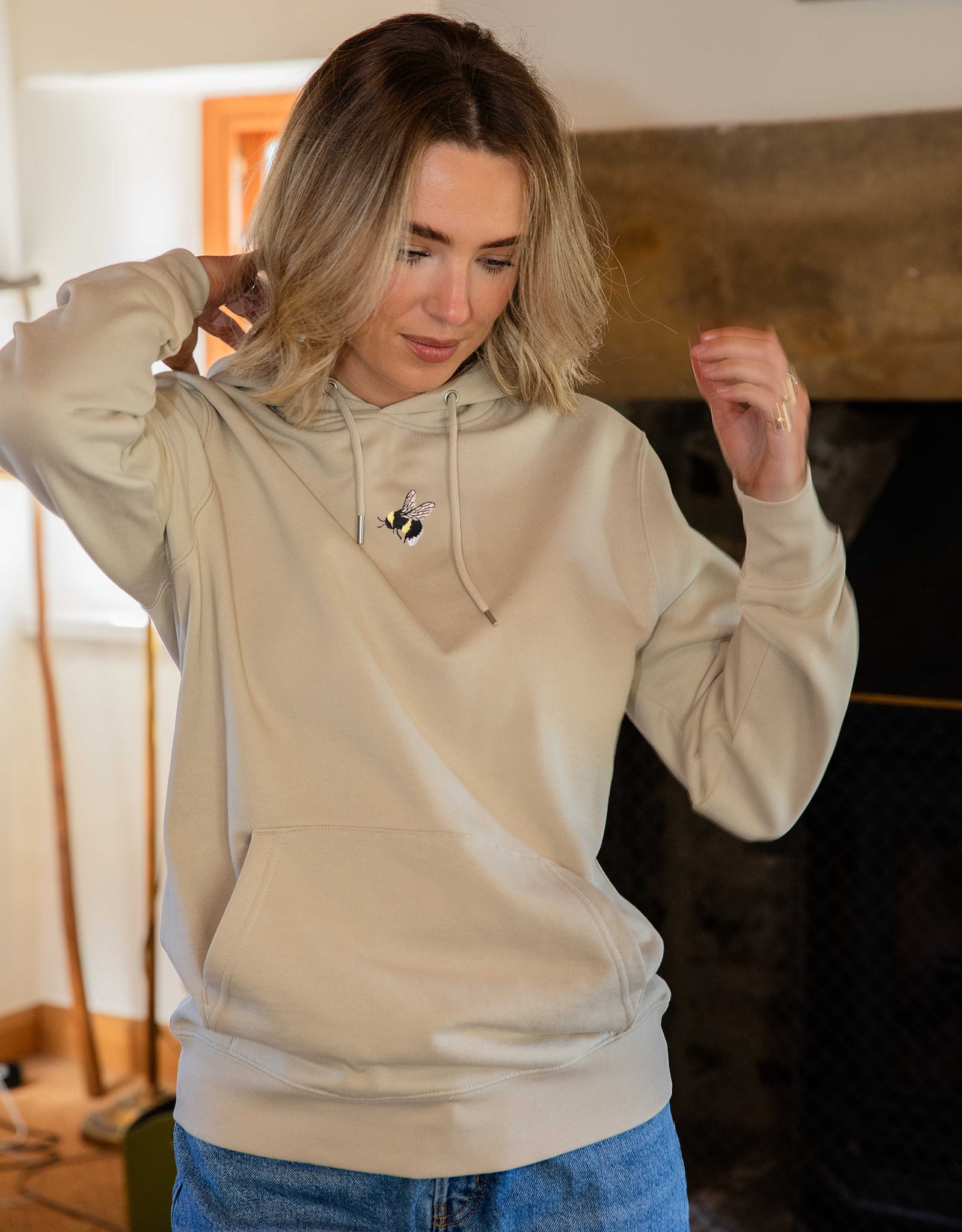 Bumblebee Embroidered Unisex Hoodie