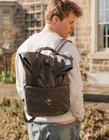 Bumblebee Embroidered Fold-Top Backpack