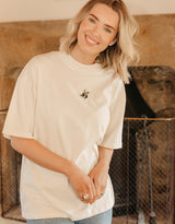Bumblebee Embroidered Unisex Oversized Tee