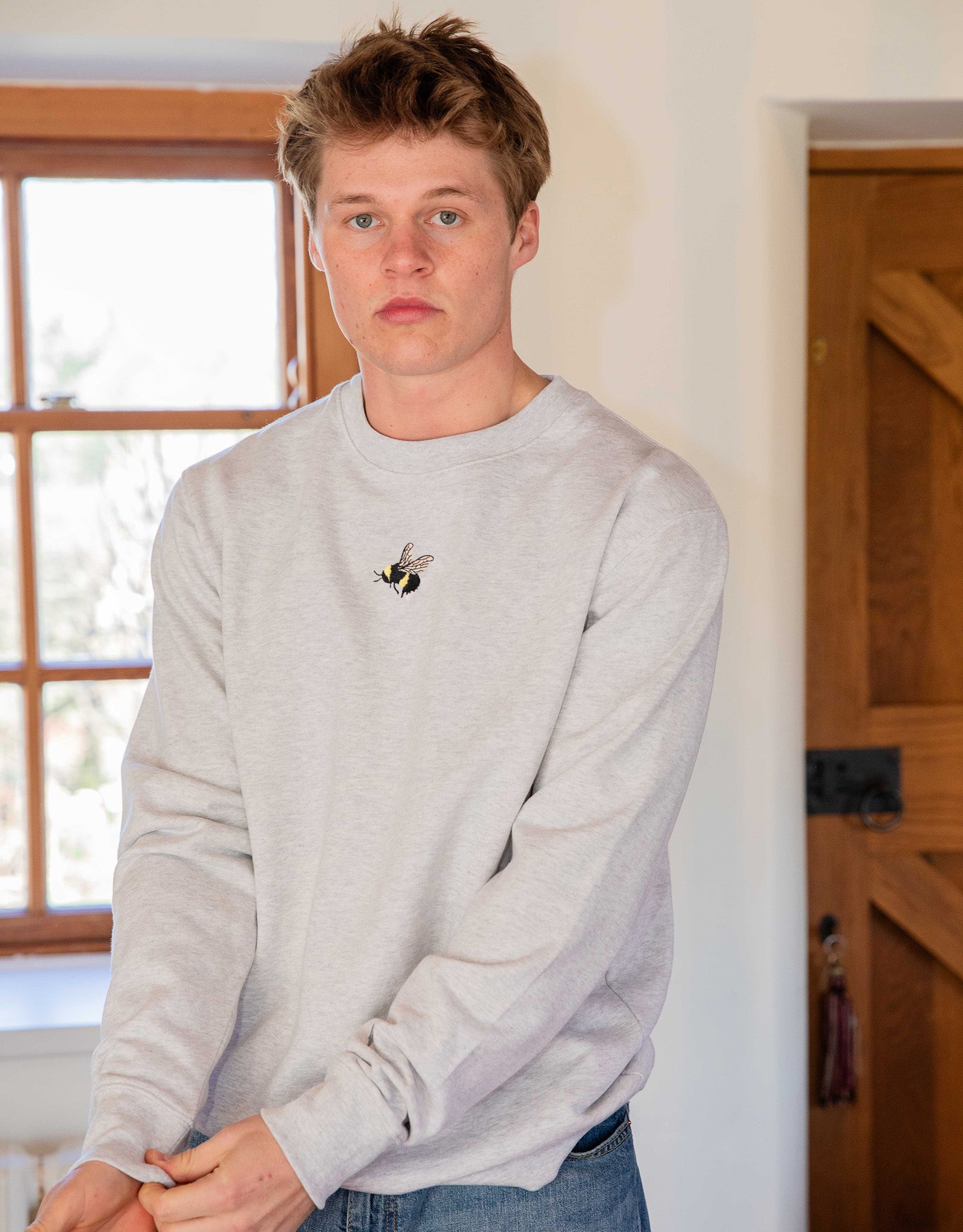 Bumblebee Embroidered Unisex Sweatshirt