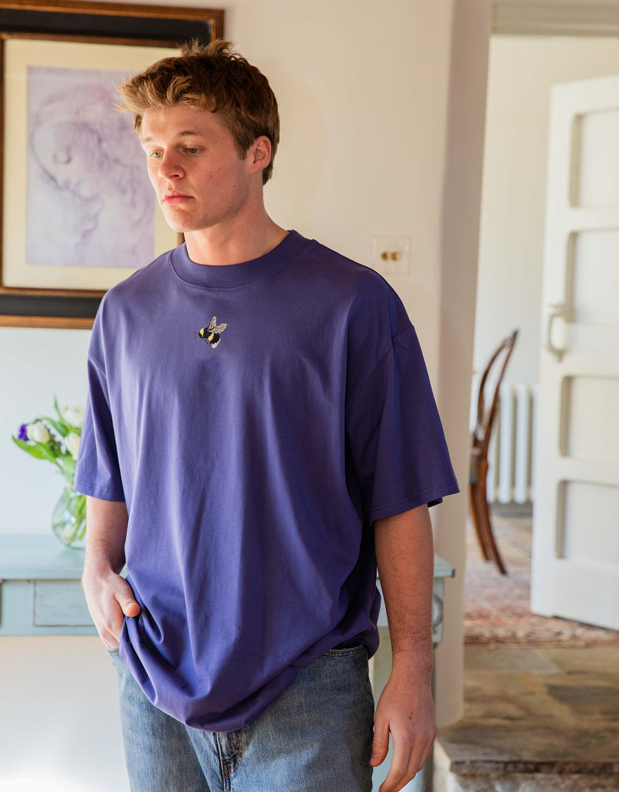 Bumblebee Embroidered Unisex Oversized Tee