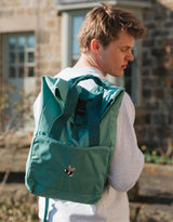 Bumblebee Embroidered Fold-Top Backpack