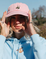Bumblebee Embroidered Vintage Cap