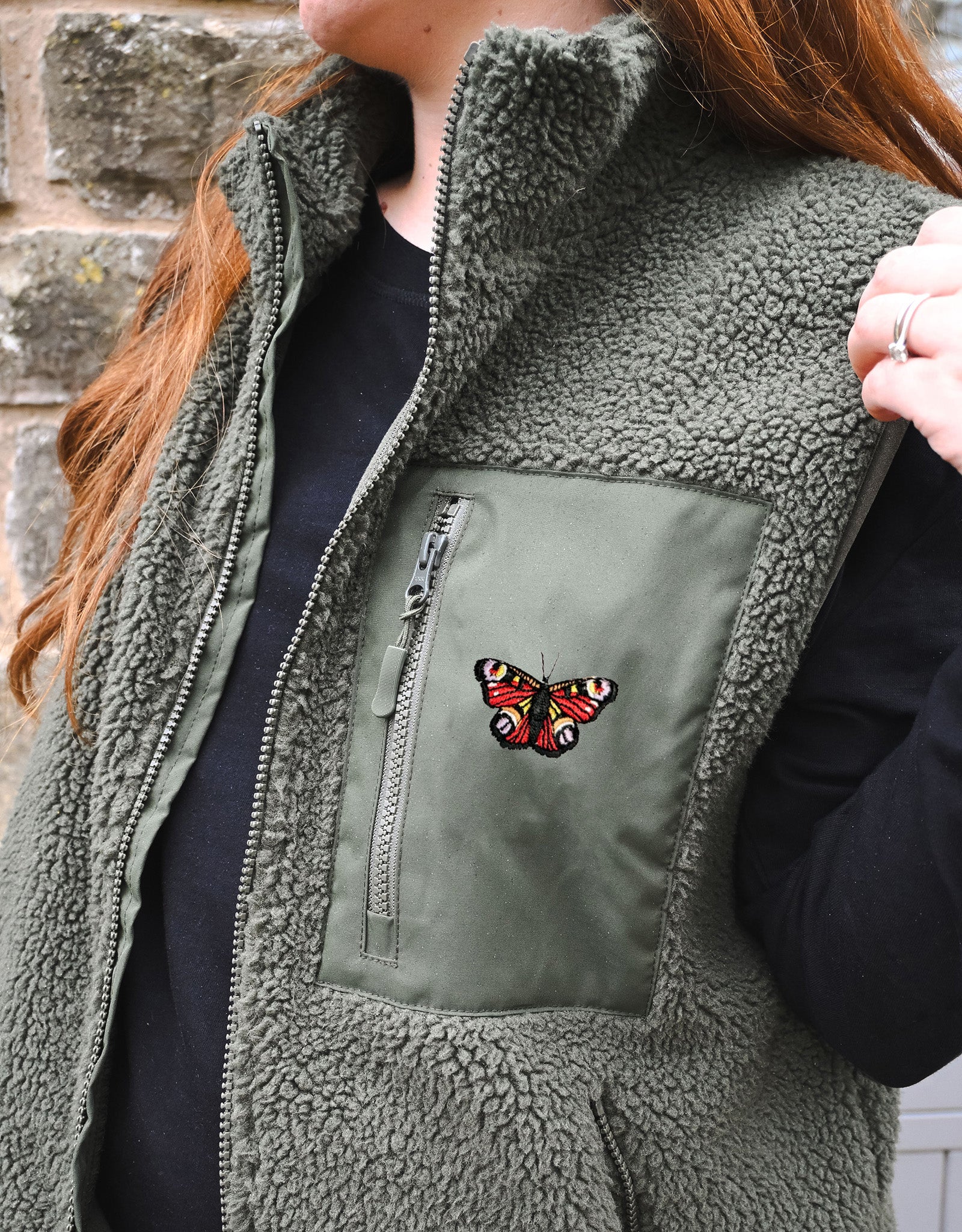 Butterfly Recycled Polyester Fleece Gilet