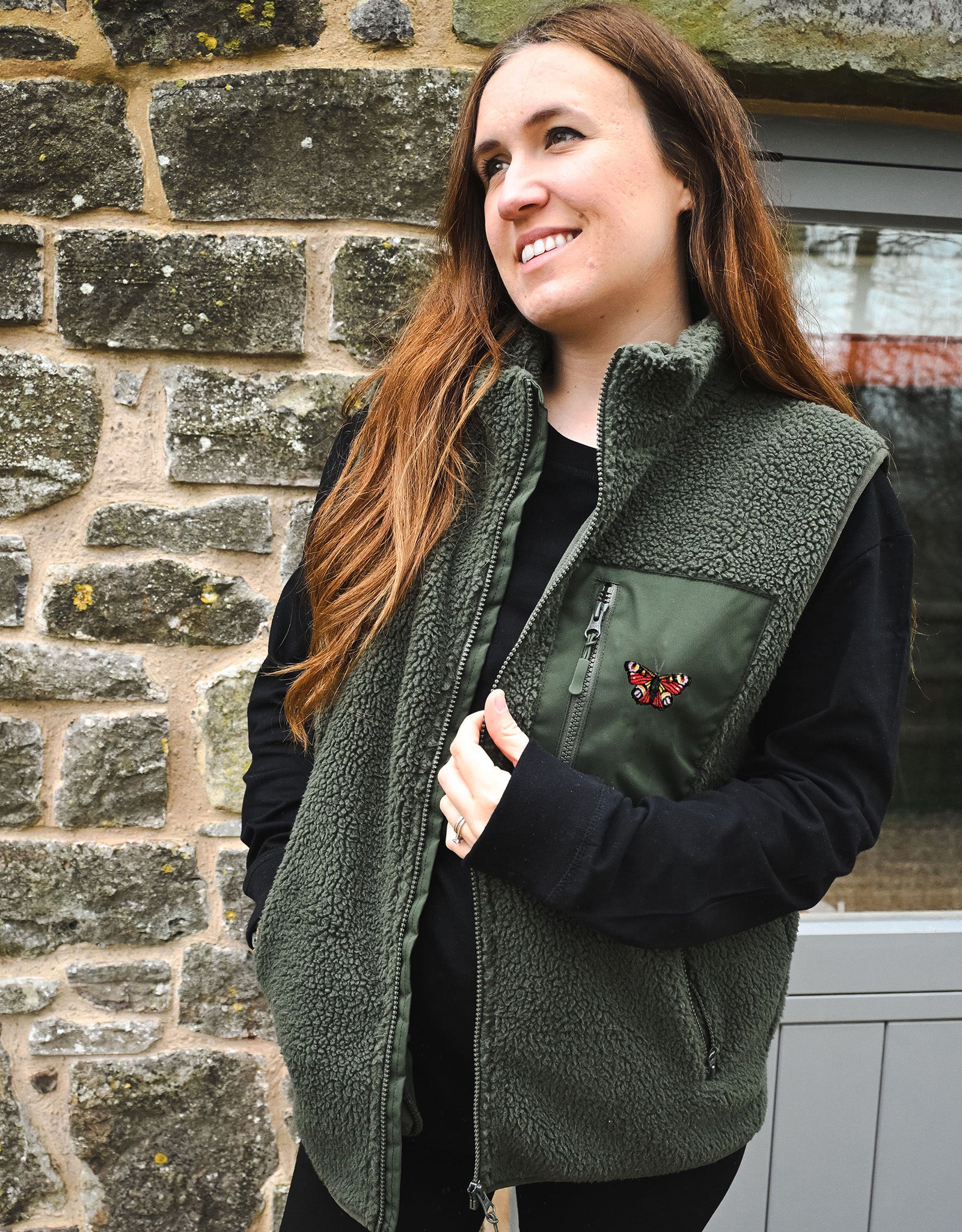 Butterfly Recycled Polyester Fleece Gilet