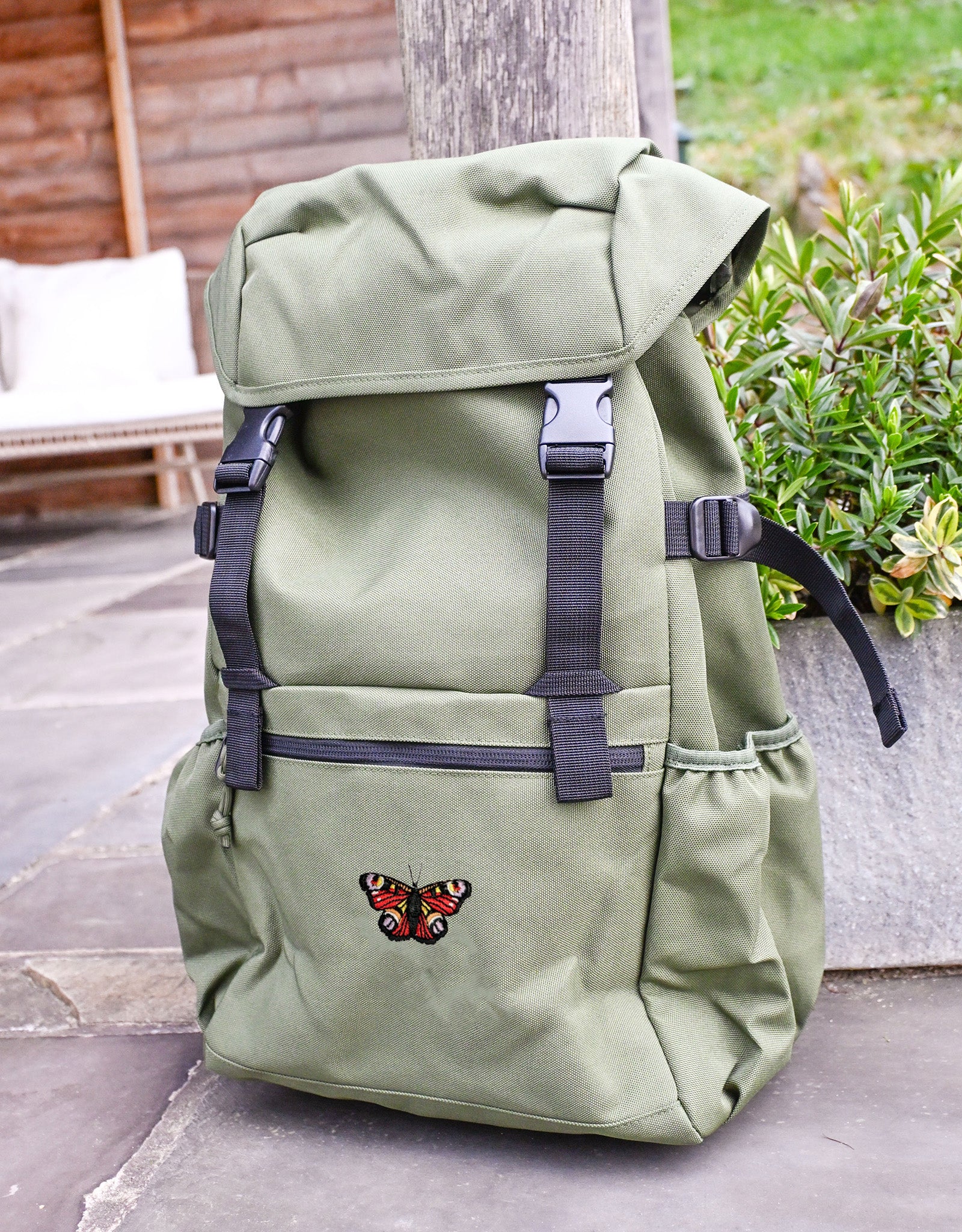 Butterfly Embroidered Recycled Rucksack