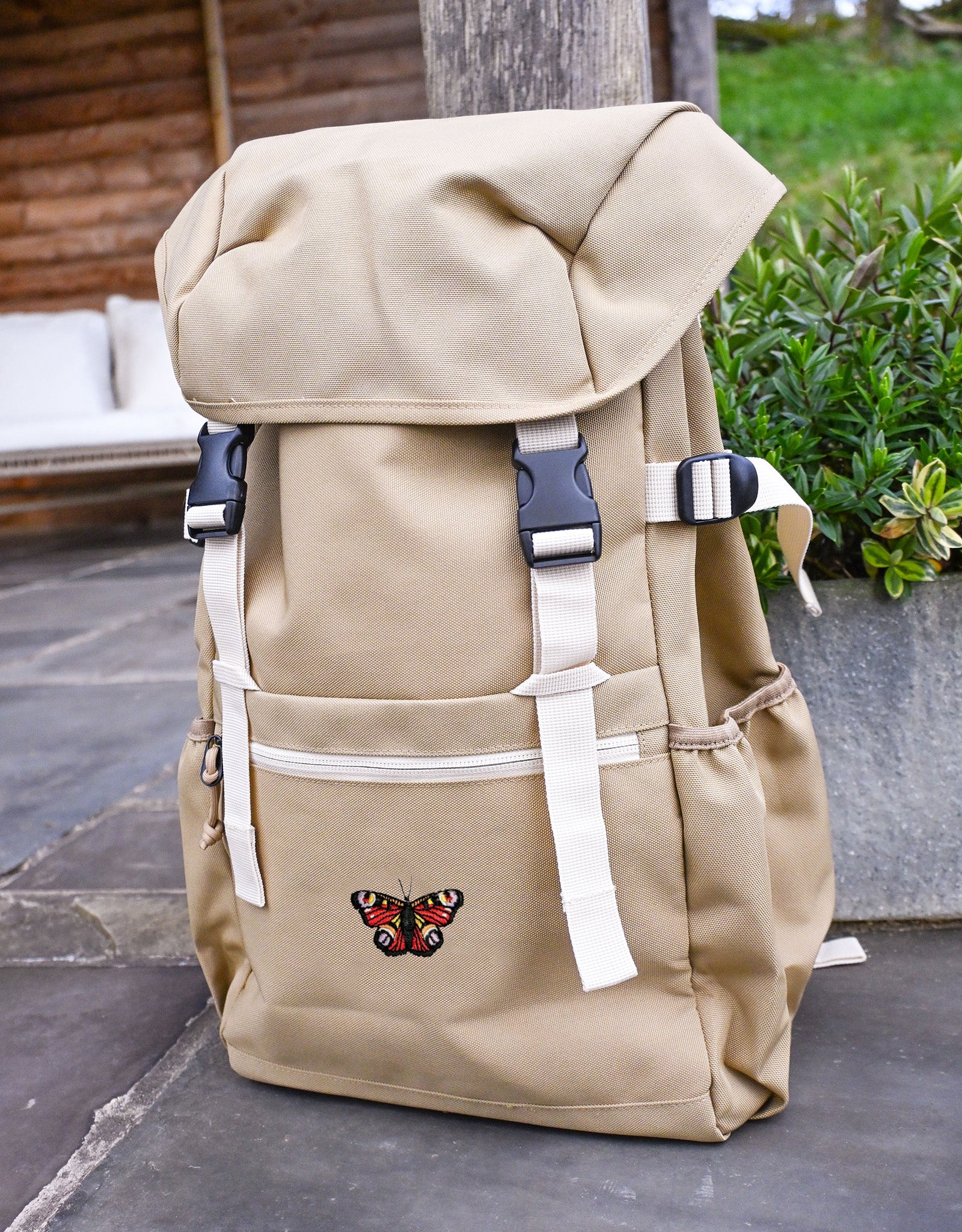 Butterfly Embroidered Recycled Rucksack