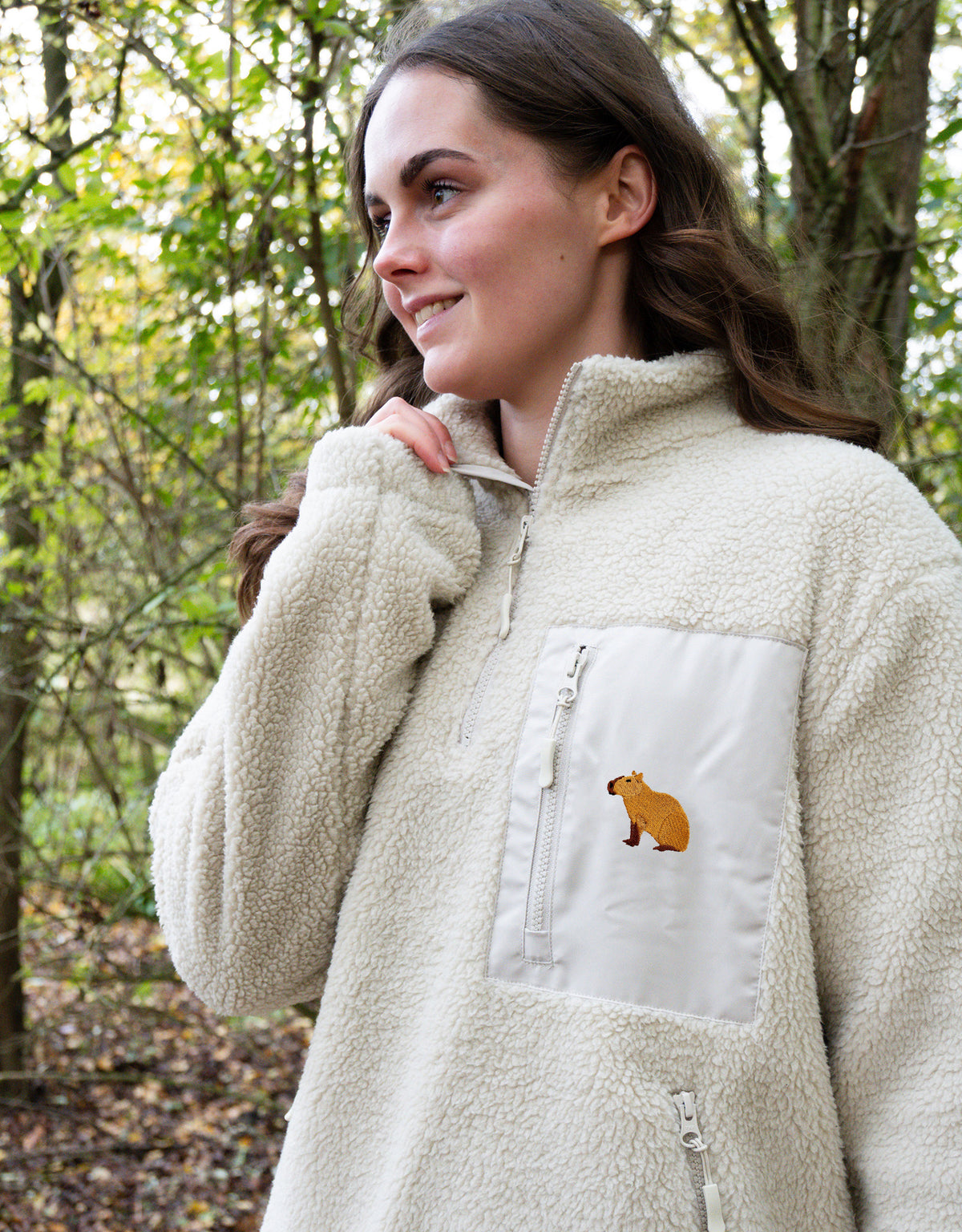 Capybara 1/4 Zip Recycled Polyester Fleece