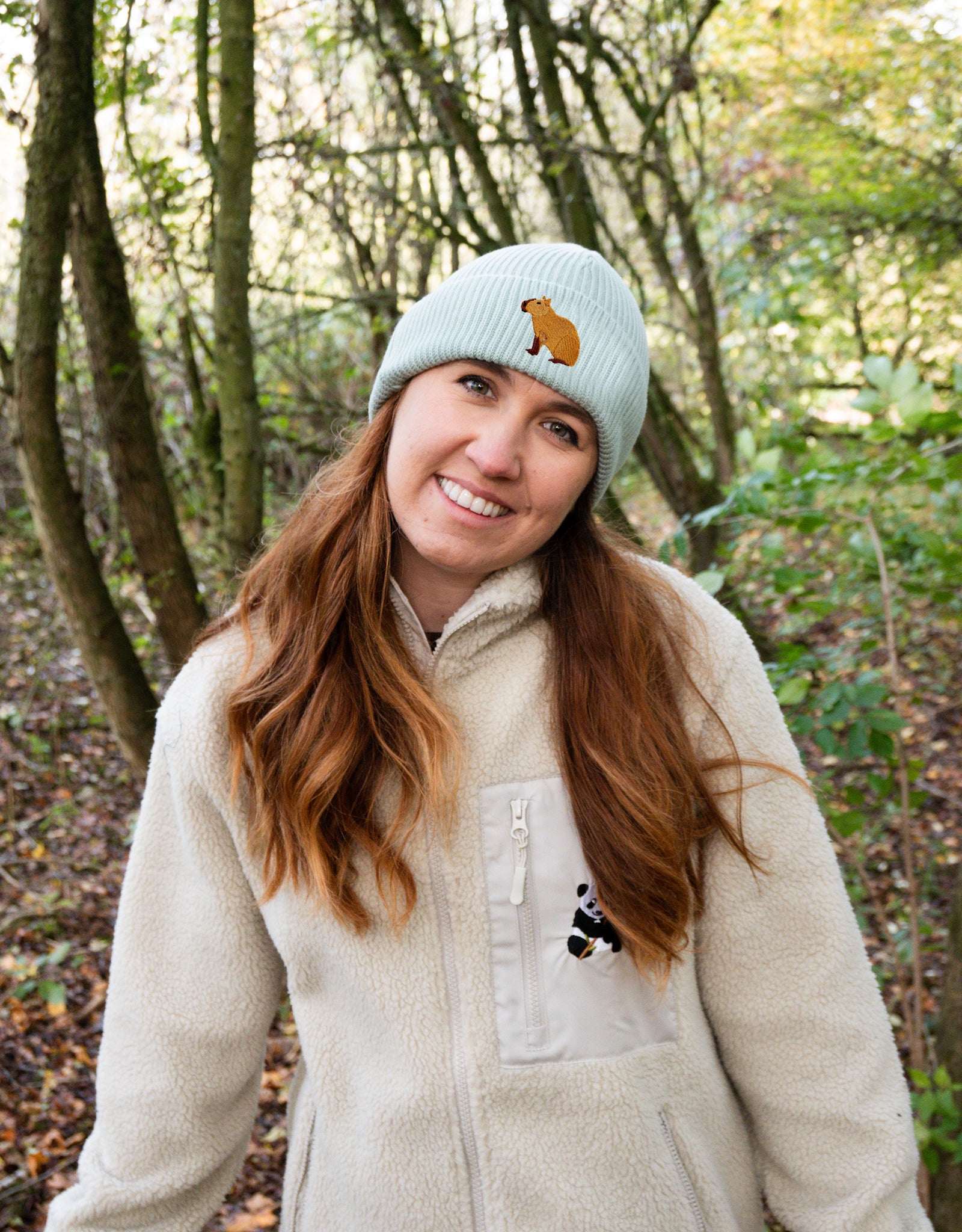Capybara Embroidered Beanie