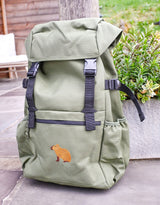 Capybara Embroidered Recycled Rucksack