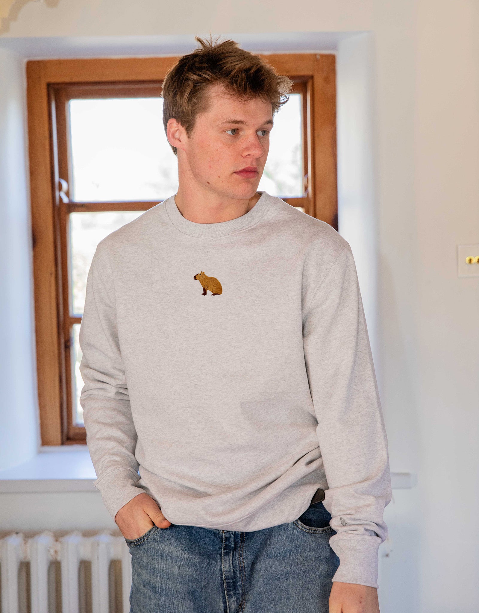 Capybara Embroidered Unisex Sweatshirt