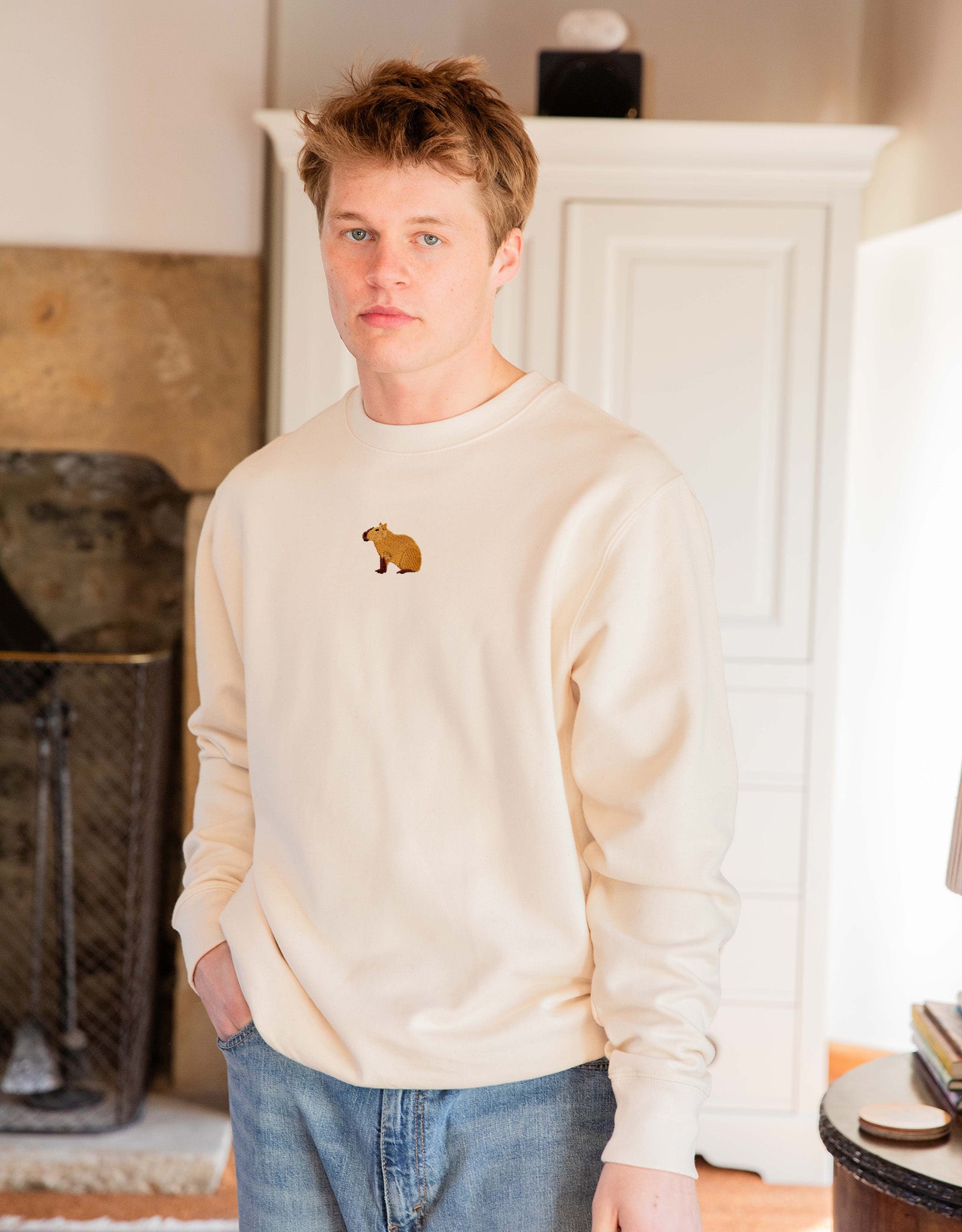 Capybara Embroidered Unisex Sweatshirt