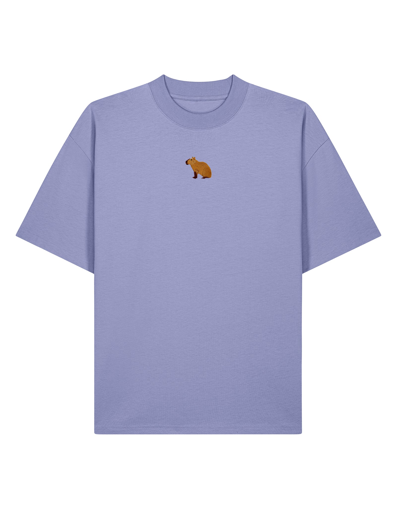 Capybara Embroidered Unisex Oversized Tee