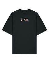Cats Embroidered Unisex Oversized Tee
