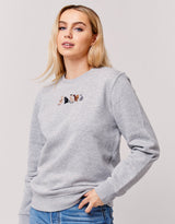 Cats Embroidered Unisex Sweatshirt