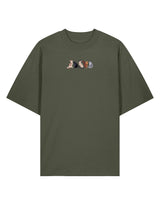 Cats Embroidered Unisex Oversized Tee