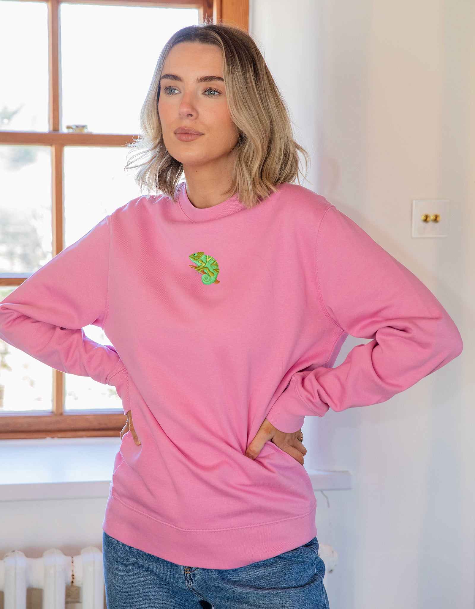 Chameleon Embroidered Unisex Sweatshirt